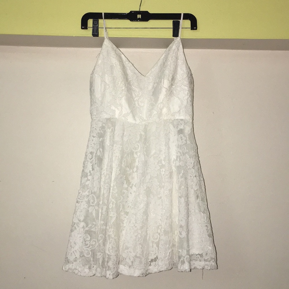 All white everything classy dress